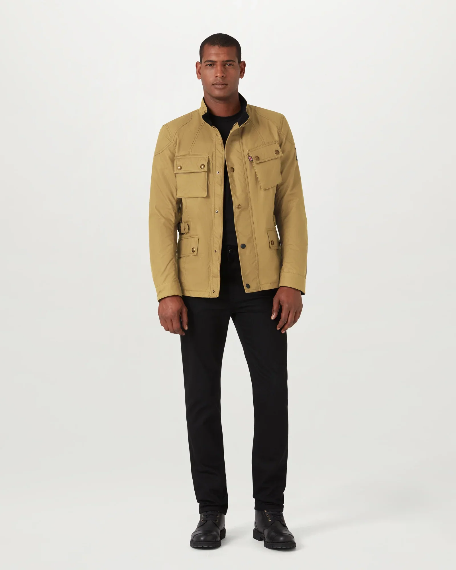 Belstaff Mens Crosby Jacket - Sand - Image 3