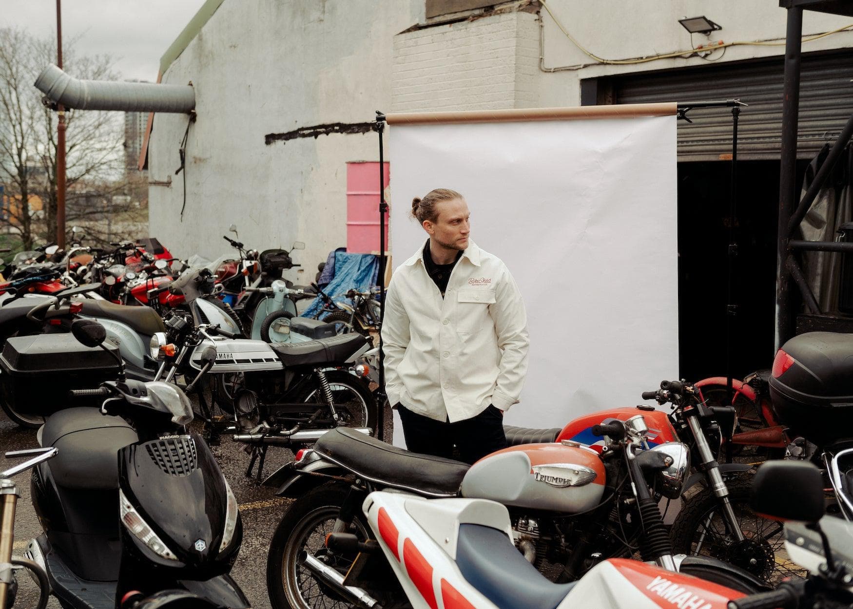 BSMC Chain Chore Jacket - Ecru - Image 6