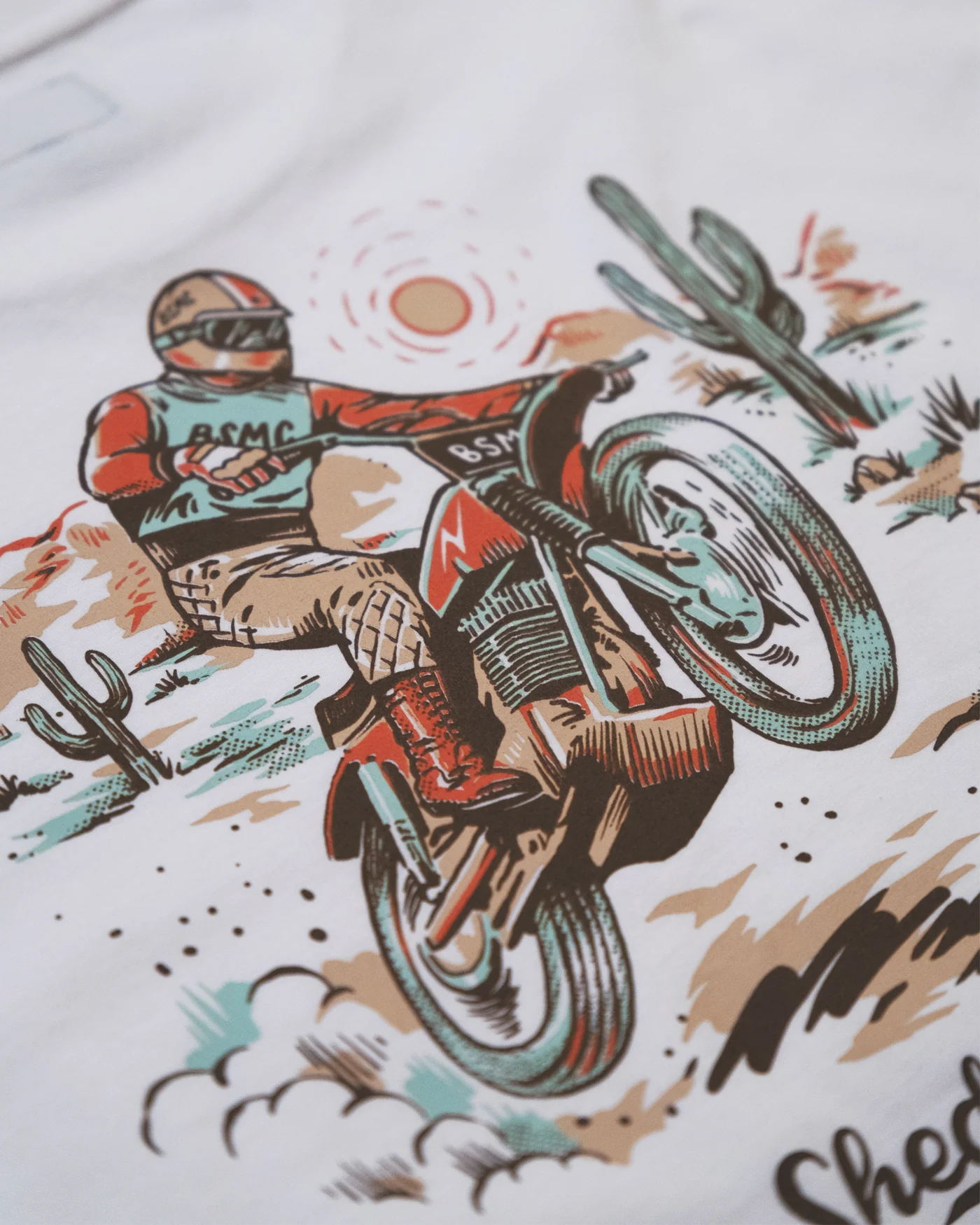 BSMC Desert Race T-Shirt - Ecru/Multi - Image 7