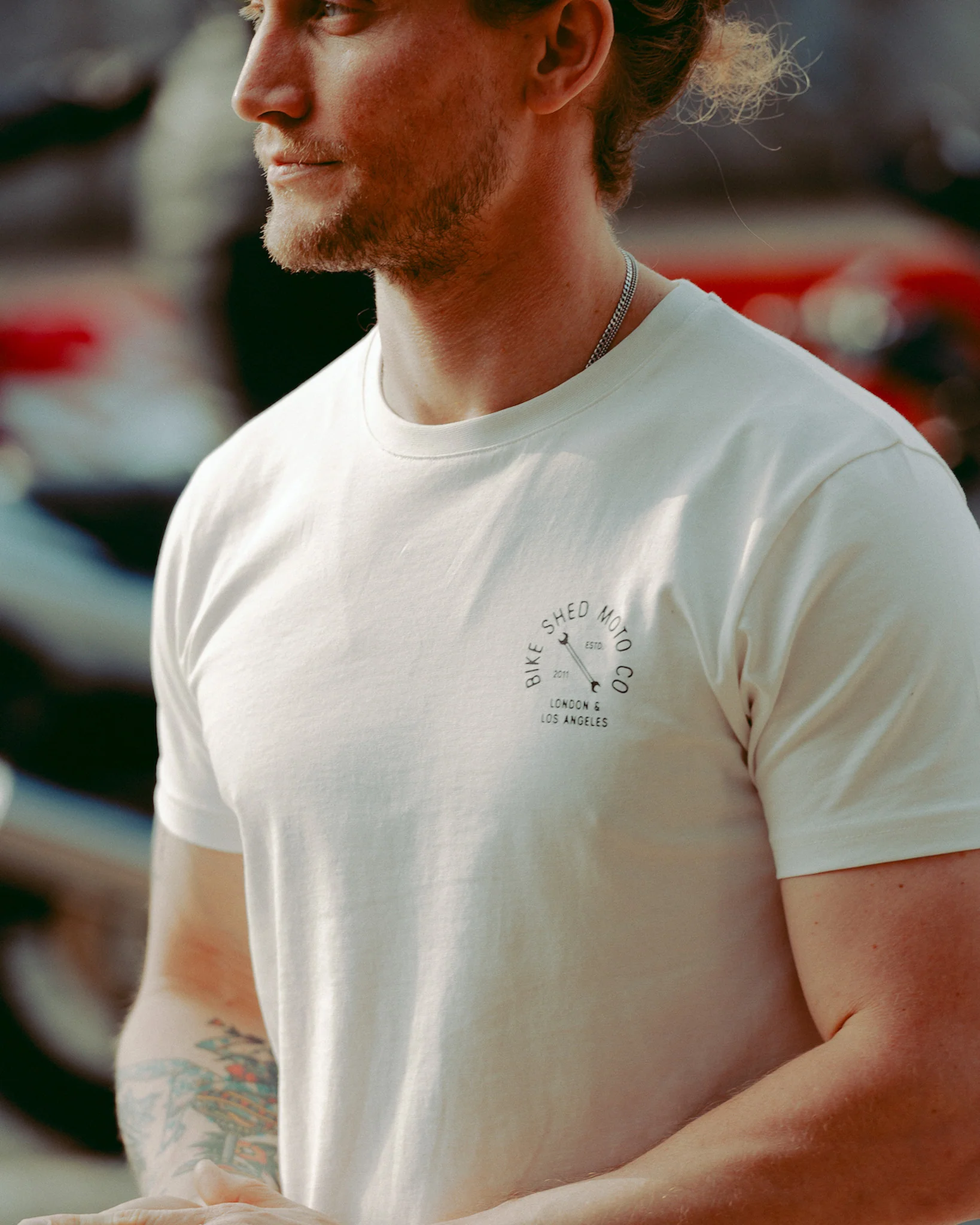 BSMC Drop Bars T-Shirt - White - Image 5