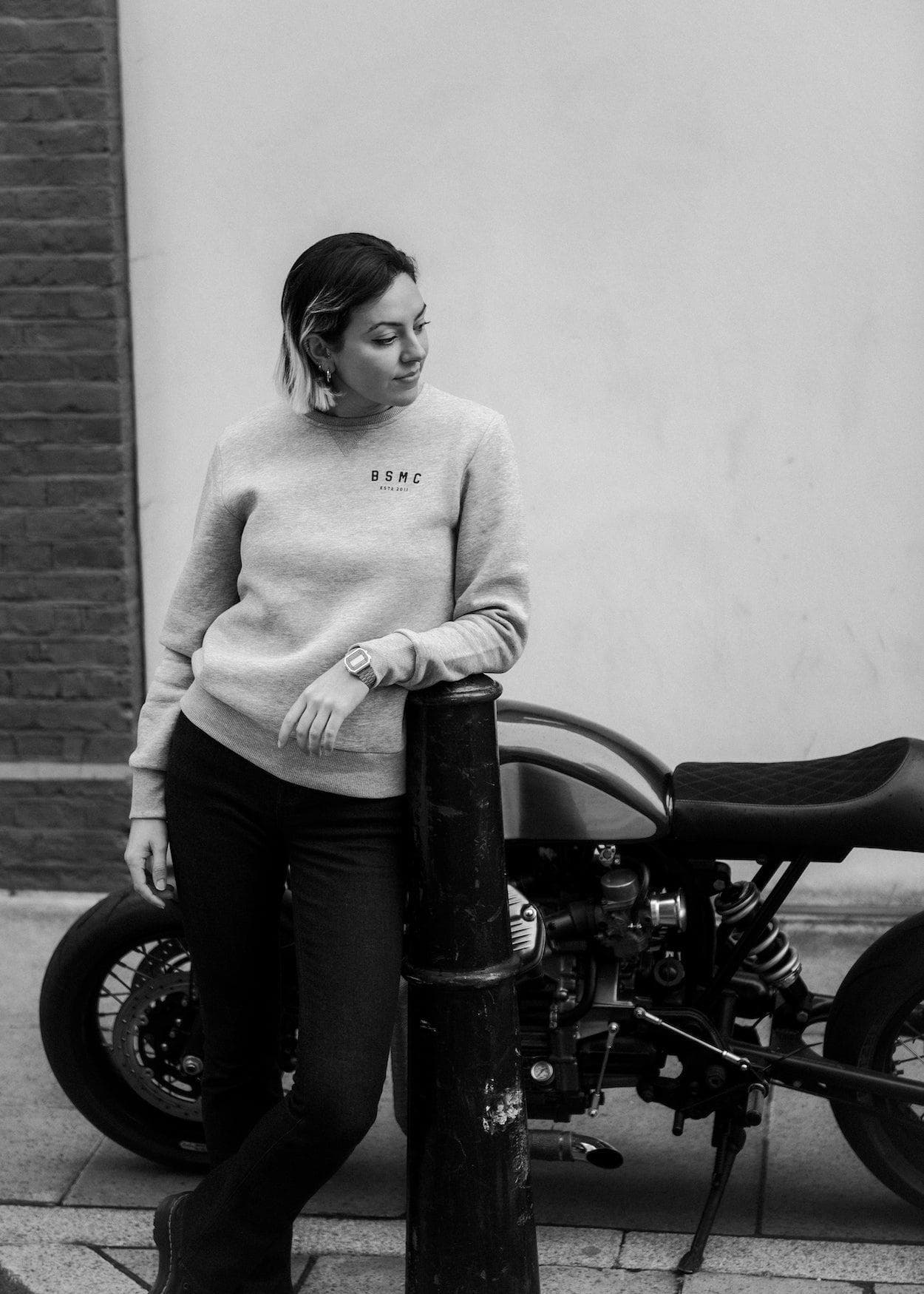 BSMC ESTD. Sweatshirt - Grey Marl - Image 4