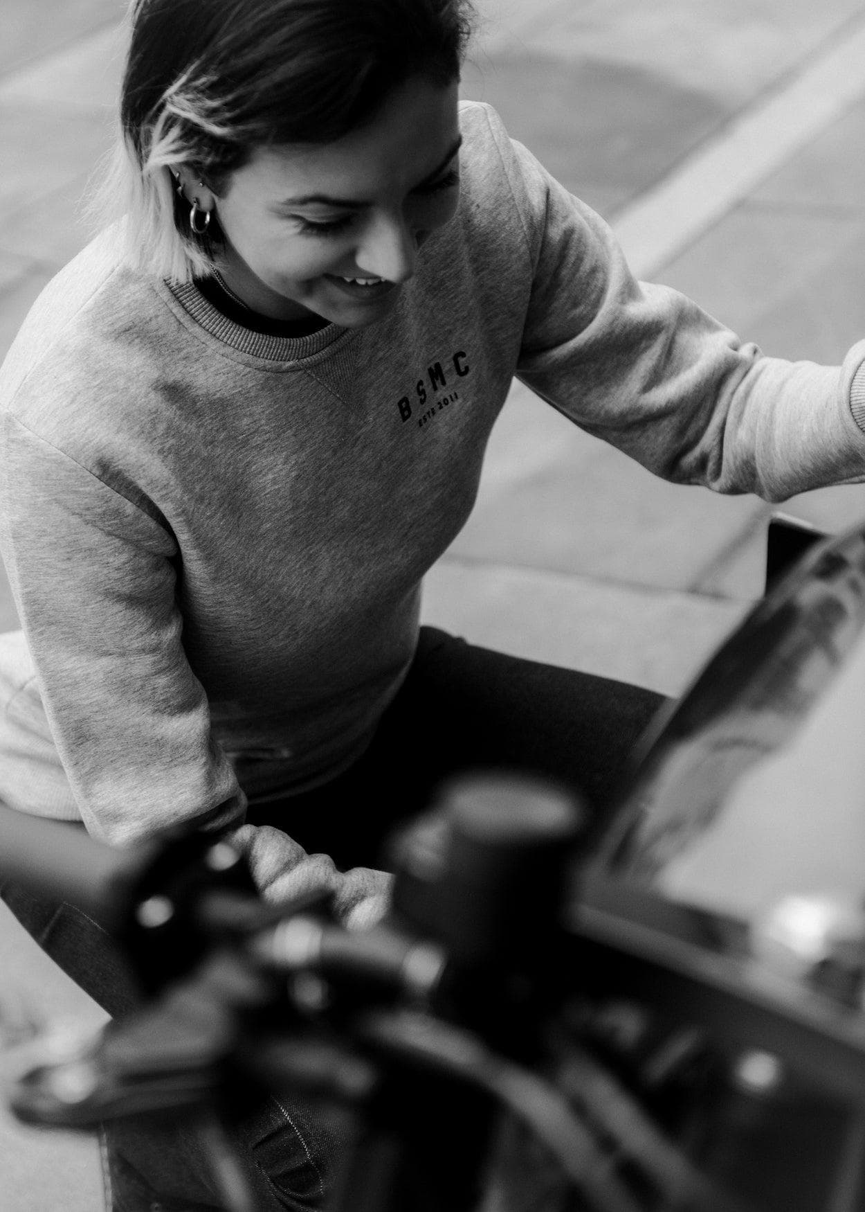 BSMC ESTD. Sweatshirt - Grey Marl - Image 5