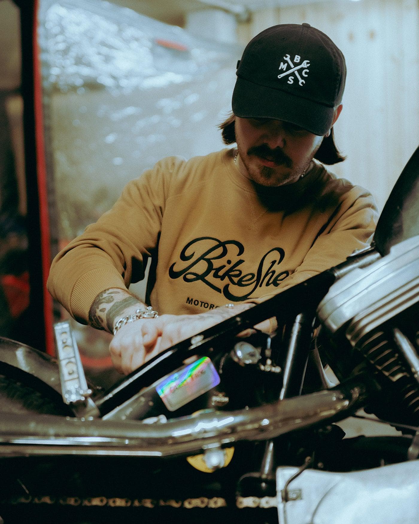 BSMC Garage Sweat - Tan/Black - Image 7