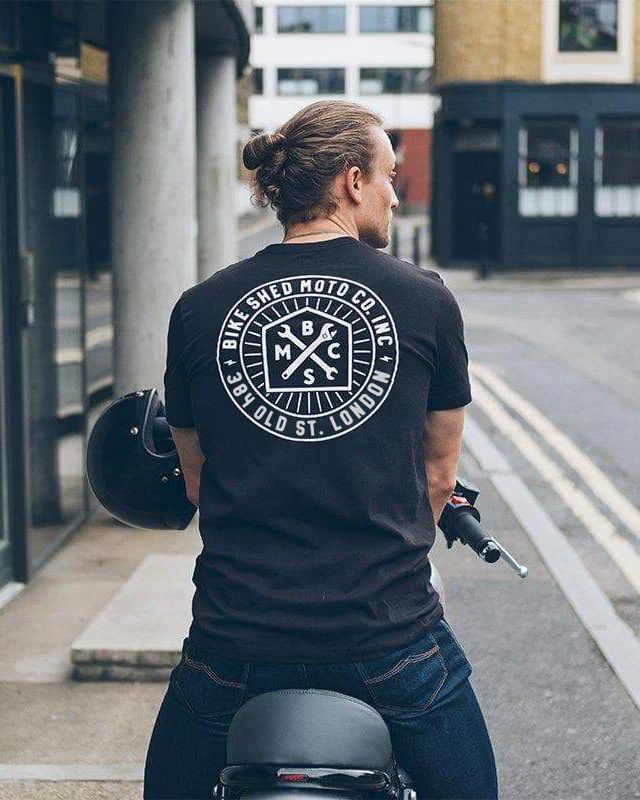 BSMC London Roundel T-Shirt - Washed Black - Image 4