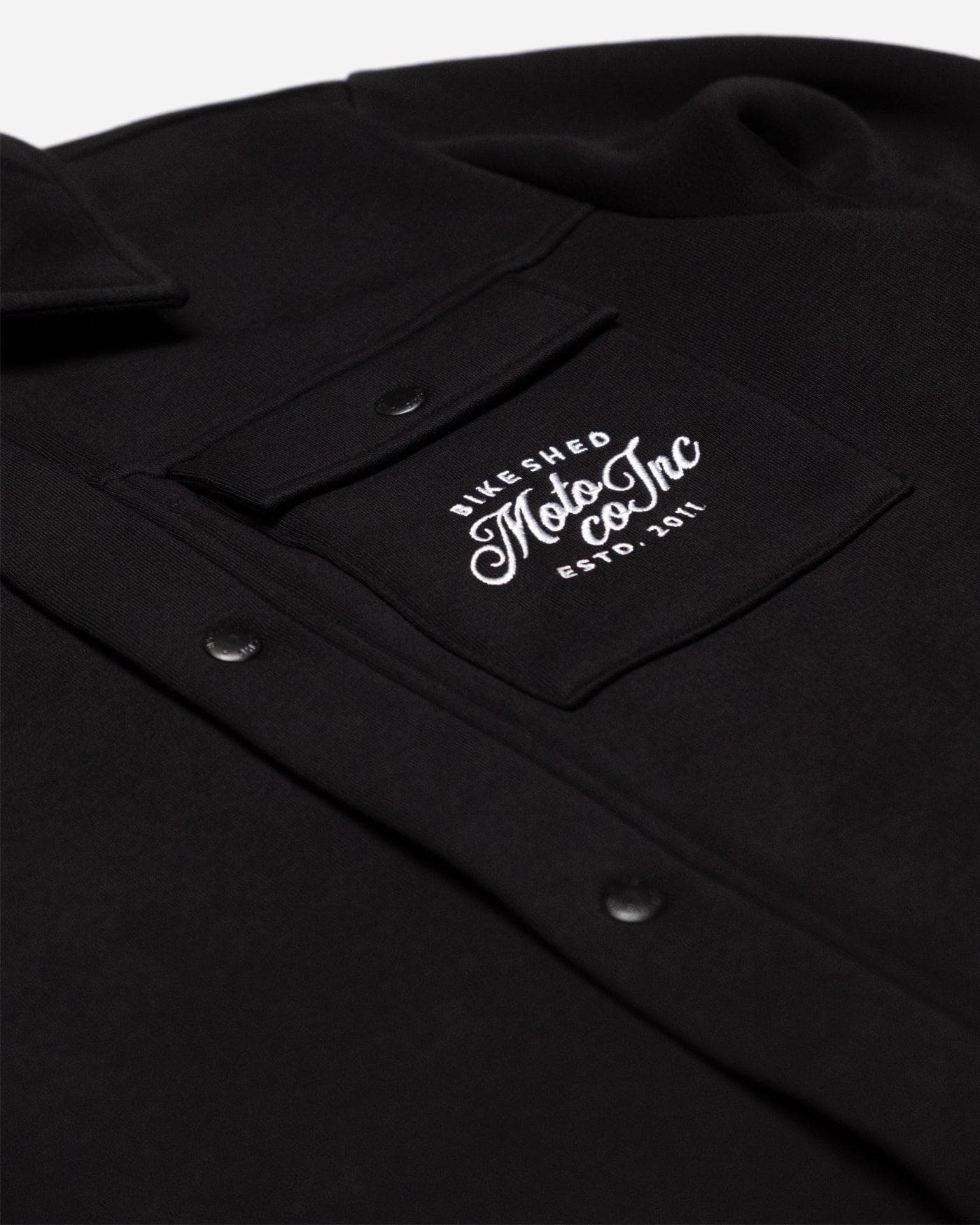 BSMC Moto Co Brushback Overshirt - Black - Image 12