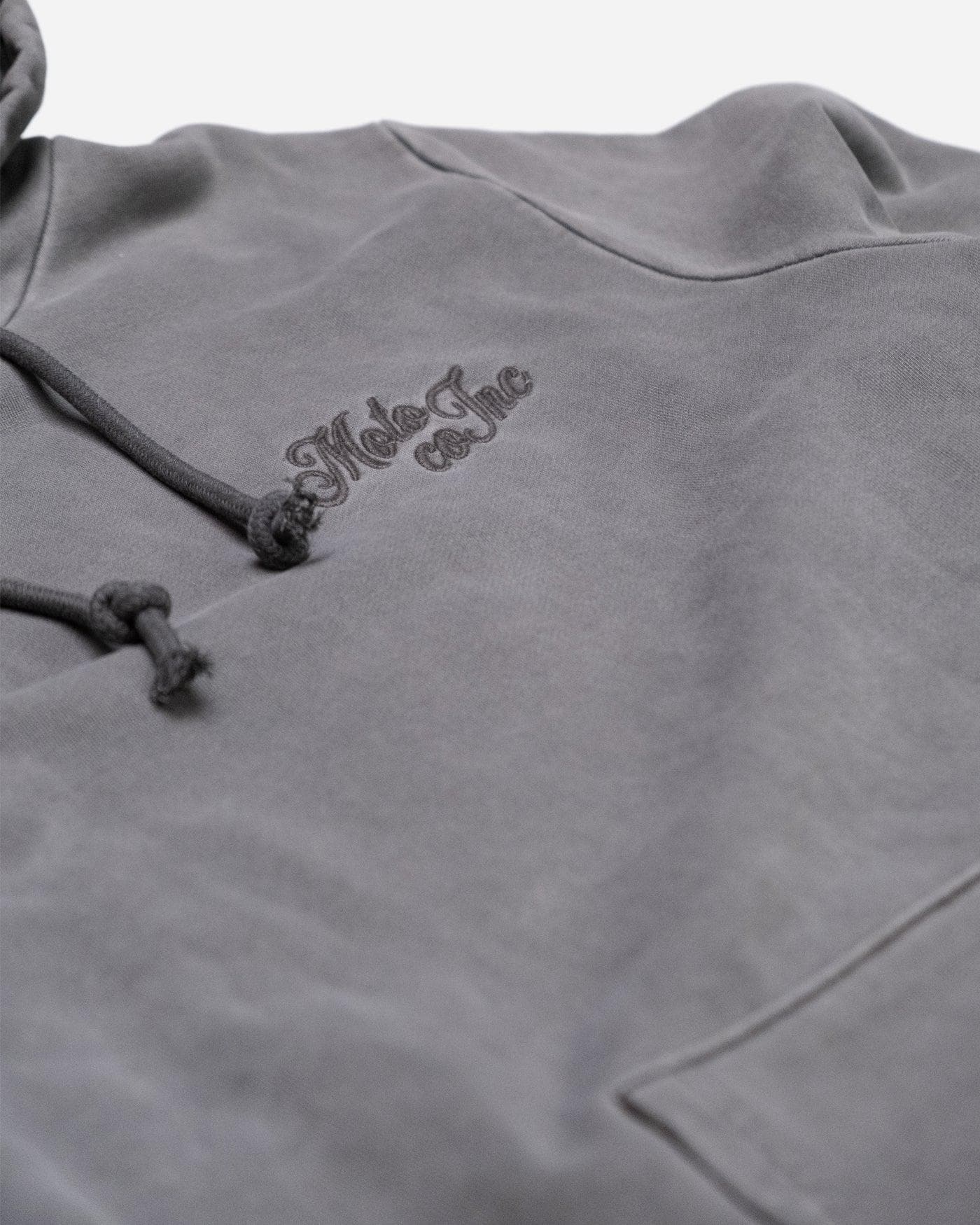 BSMC Moto Co Overhead Hoodie - Washed Grey - Image 11