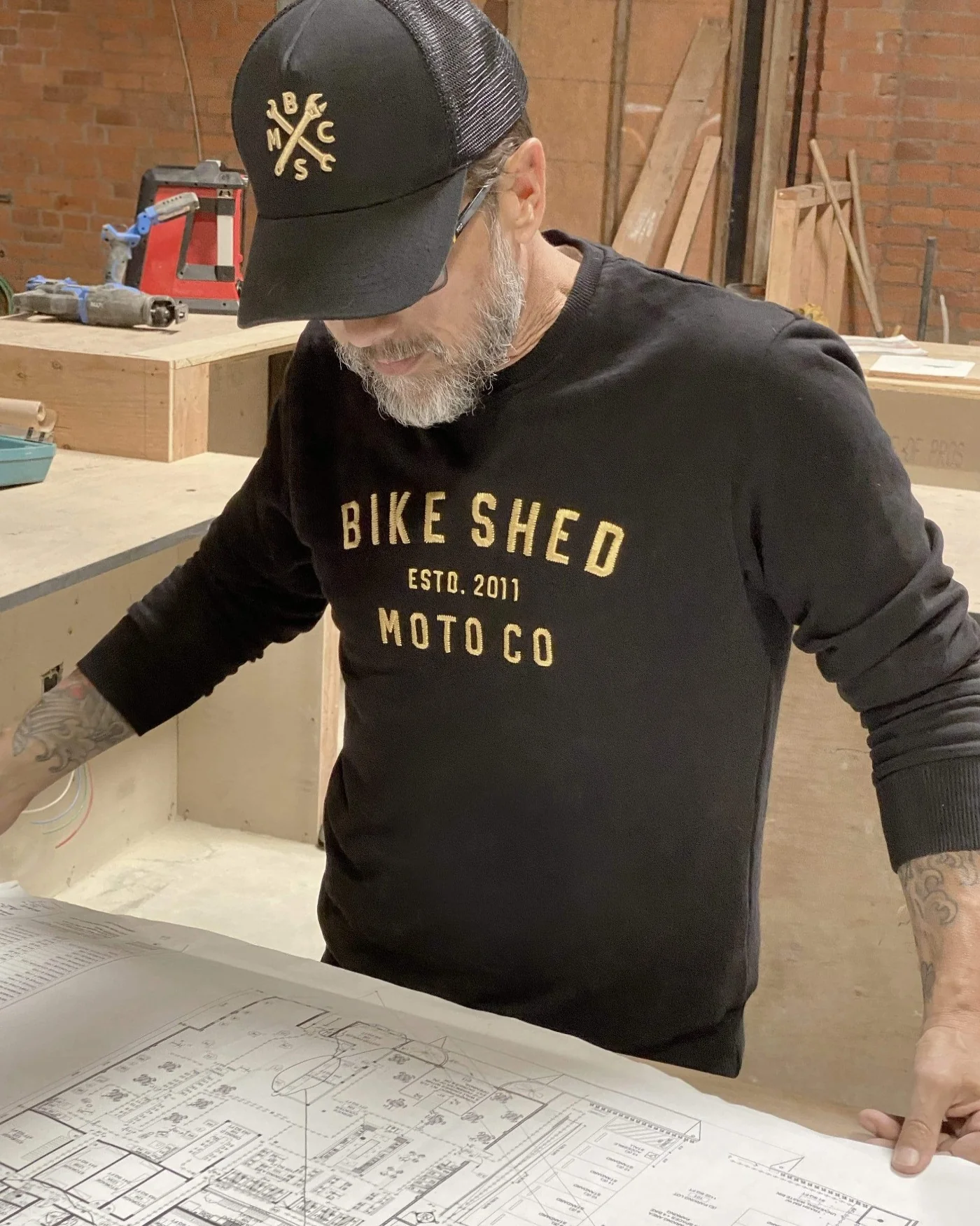 BSMC Moto Co. Sweat - Black/Gold - Image 7