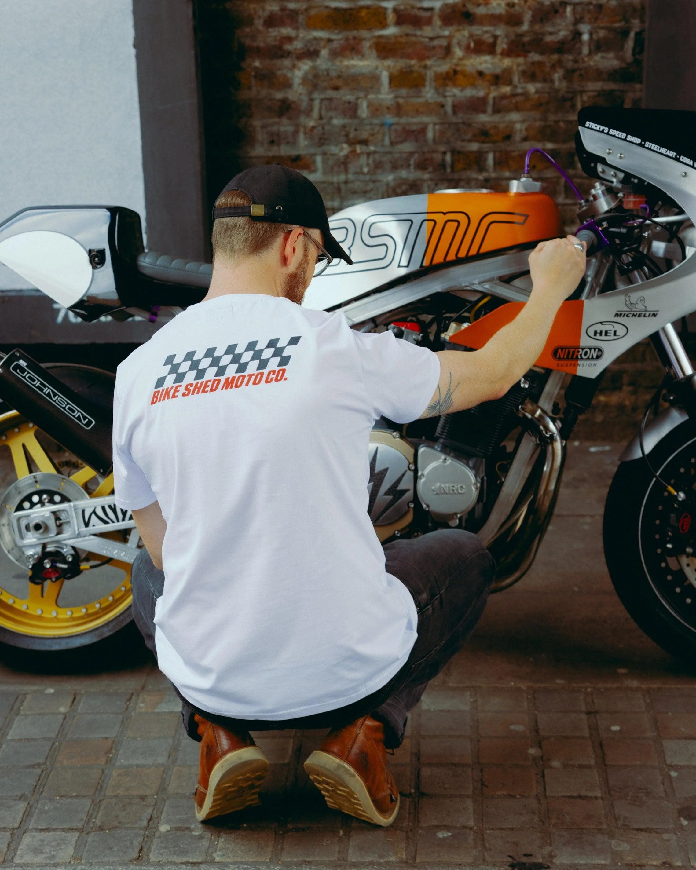BSMC Race T-Shirt - White - Image 9
