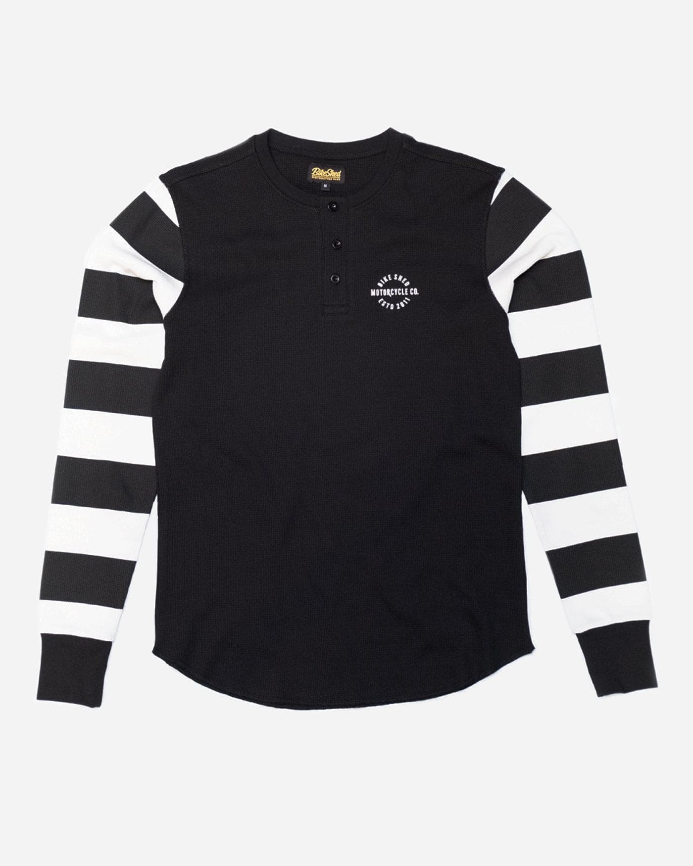 BSMC Rocker Long Sleeve Waffle - Black/Cream - Image 3