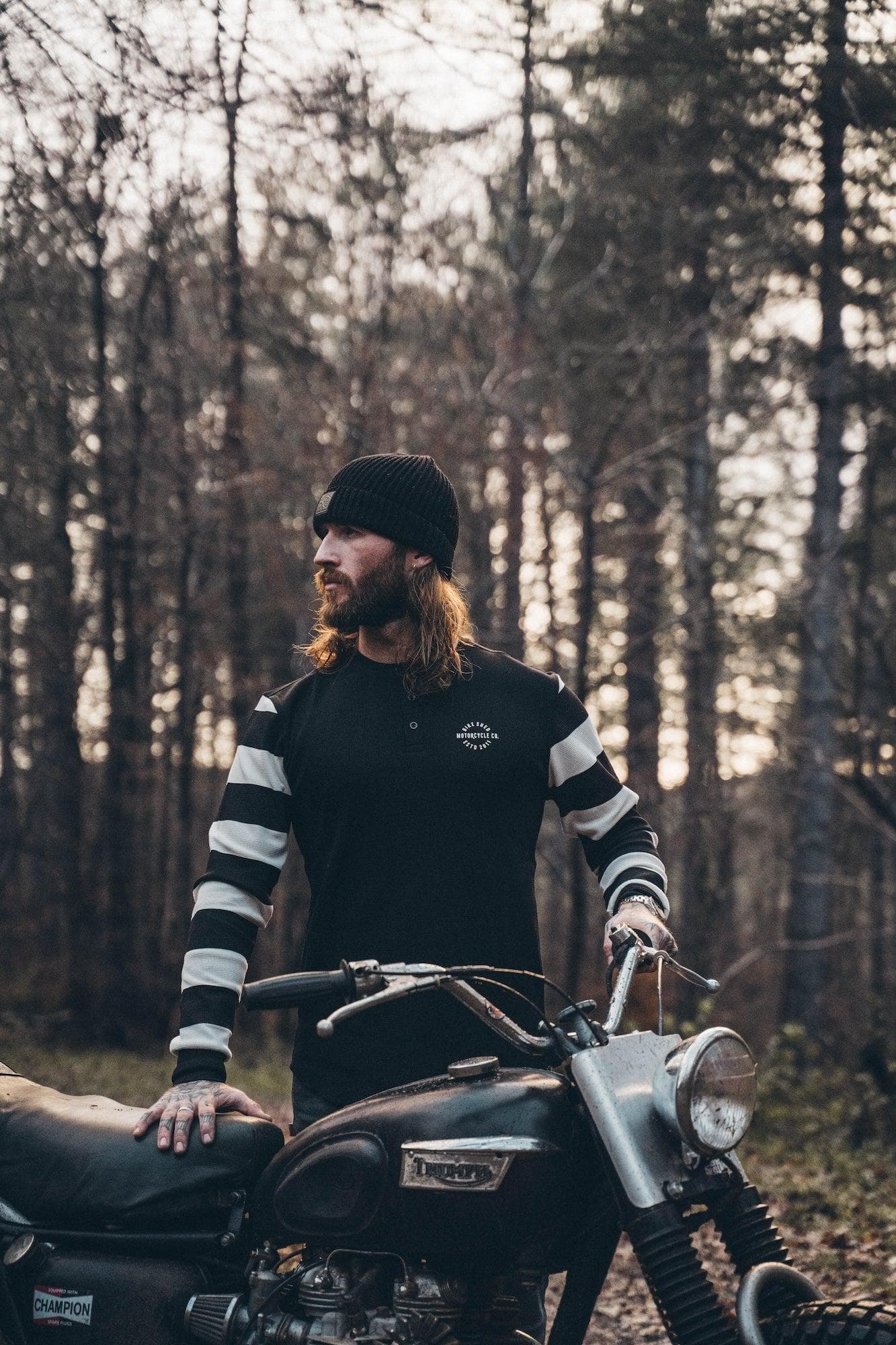 BSMC Rocker Long Sleeve Waffle - Black/Cream - Image 5