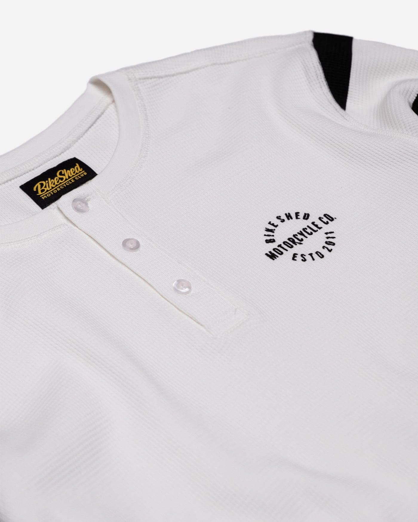 BSMC Rocker Long Sleeve Waffle - Cream/Black - Image 8