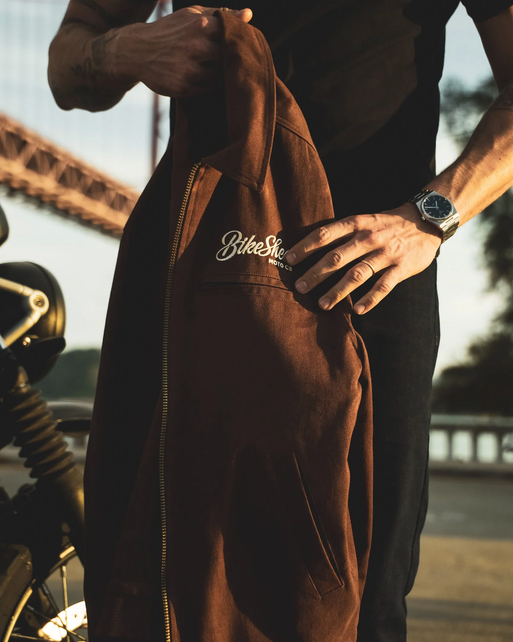 BSMC Twill Jacket - Brown - Image 8