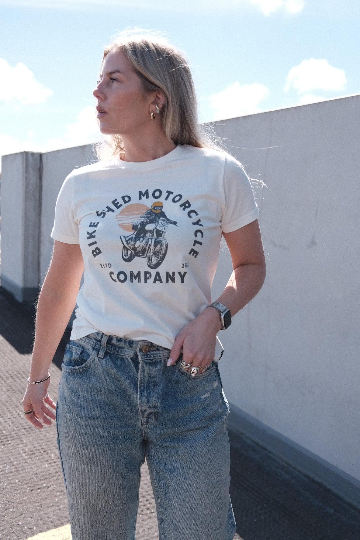 BSMC Women's Sunset T-Shirt - Off White - Image 3