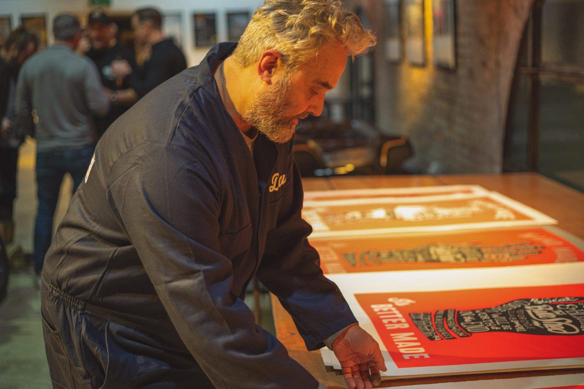 BSMC x Dave Buonaguidi - Motorcycle Pulled "Handmade Is Better Made" Print - Image 12