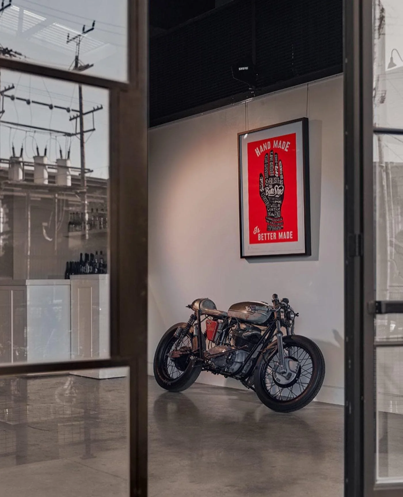 BSMC x Dave Buonaguidi - Motorcycle Pulled "Handmade Is Better Made" Print - Image 3