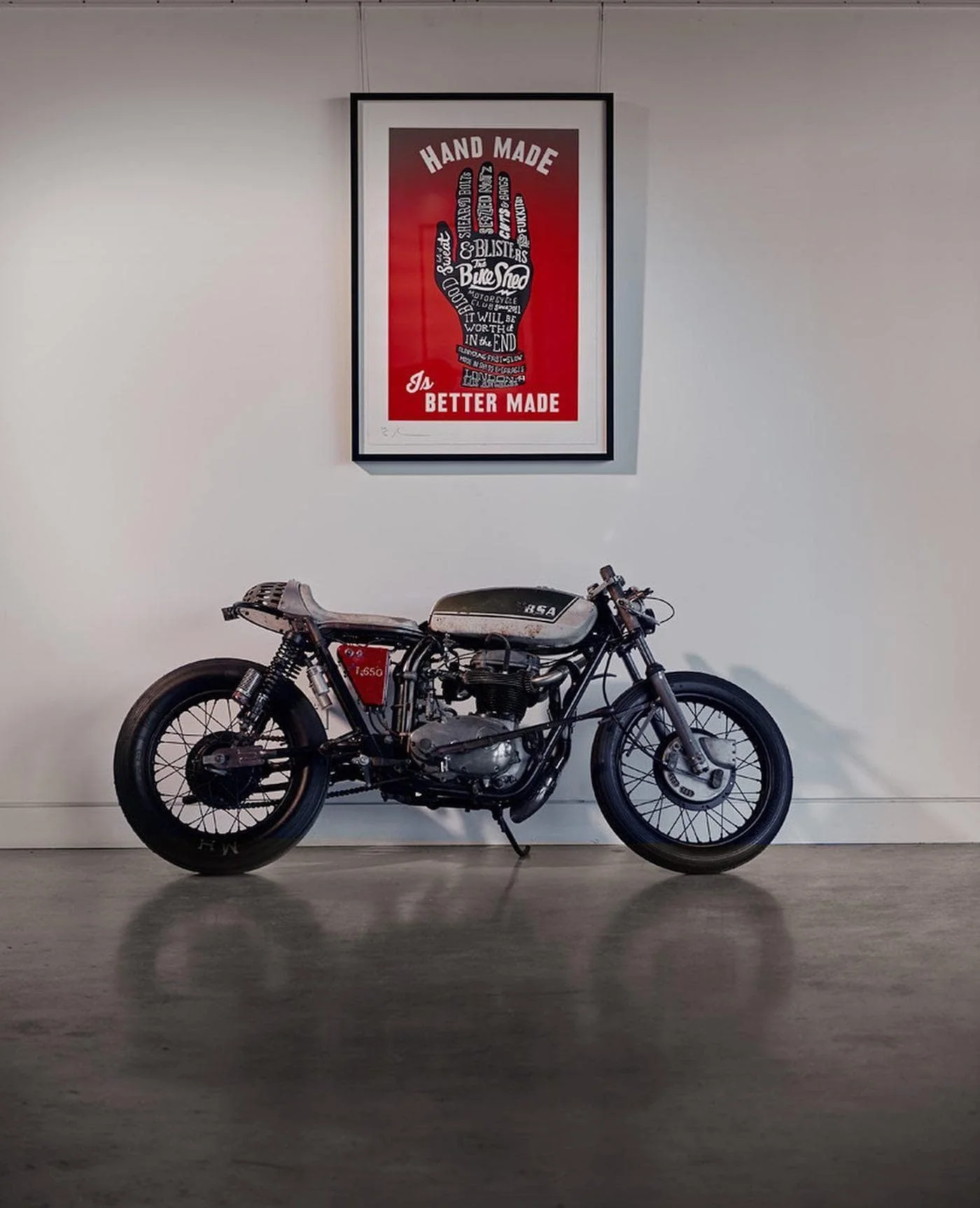 BSMC x Dave Buonaguidi - Motorcycle Pulled "Handmade Is Better Made" Print - Image 4
