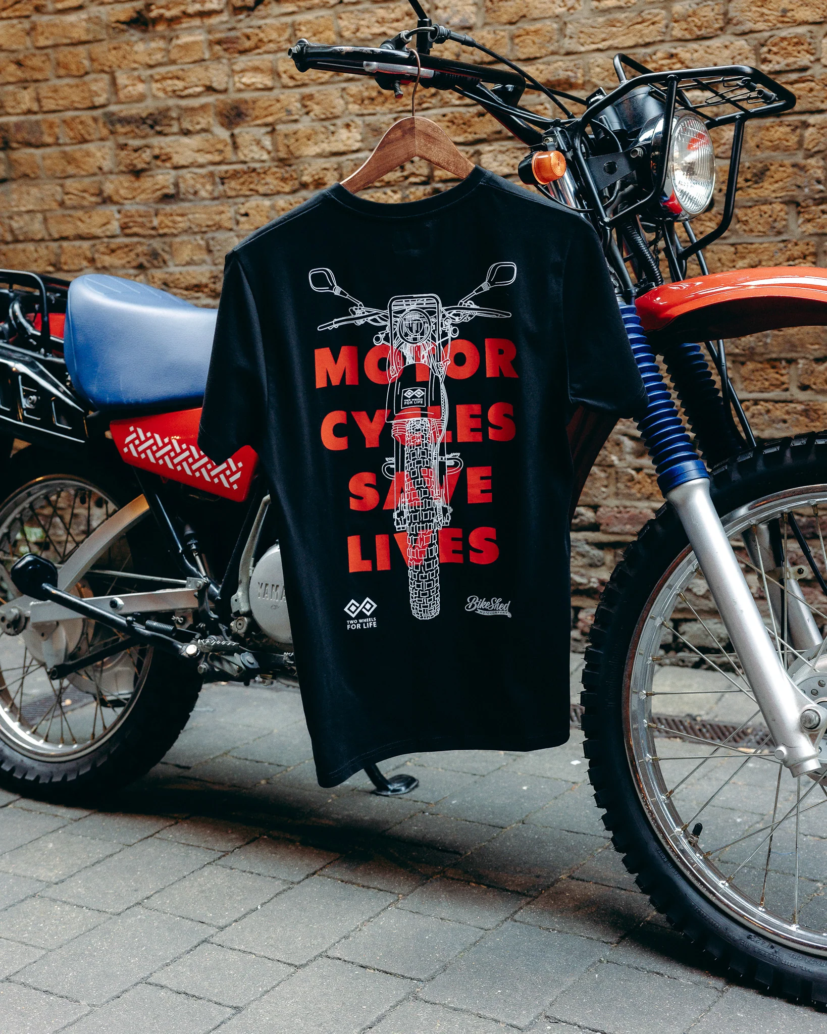 BSMC x Two Wheels For Life T-Shirt - Black - Image 4