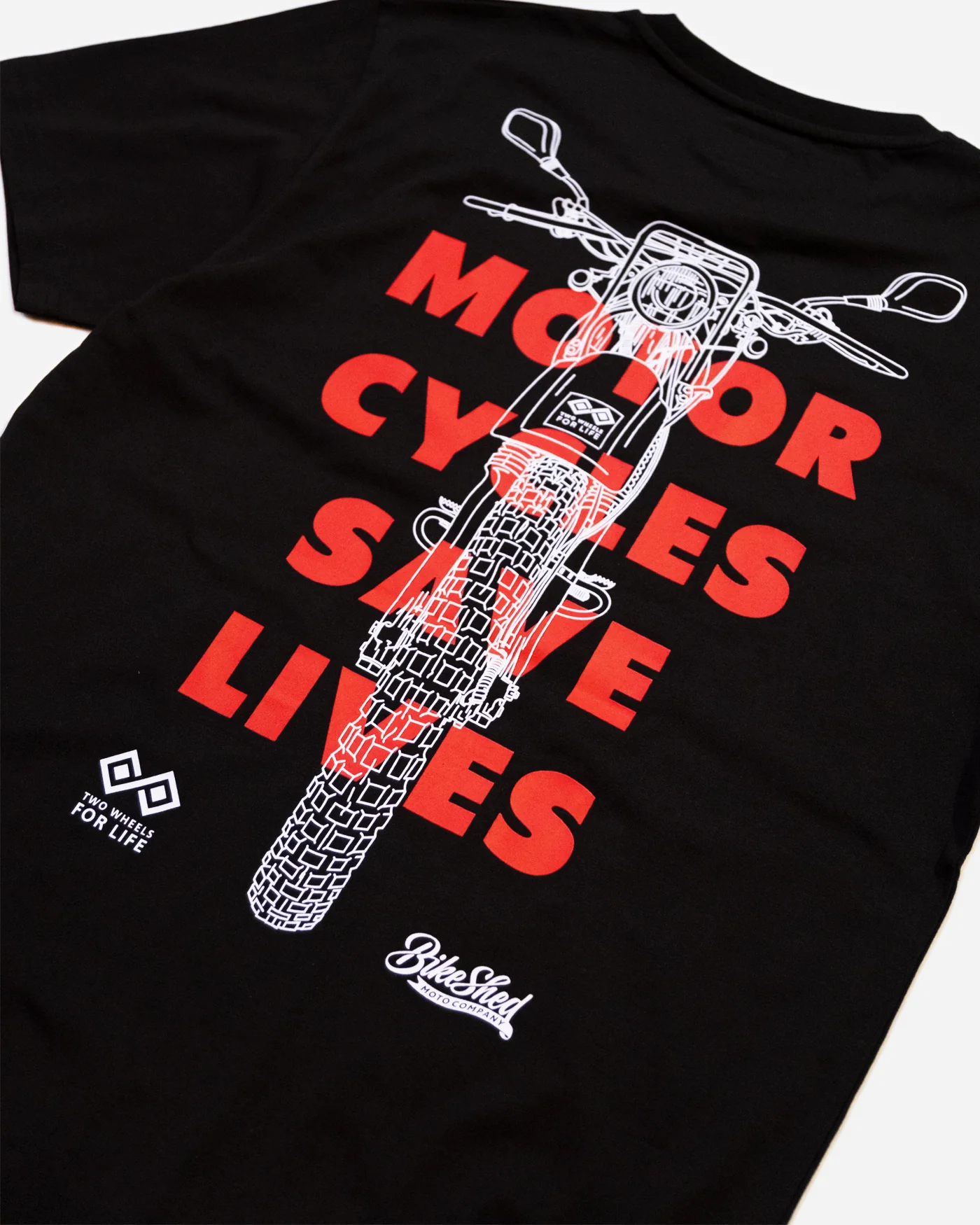 BSMC x Two Wheels For Life T-Shirt - Black - Image 9