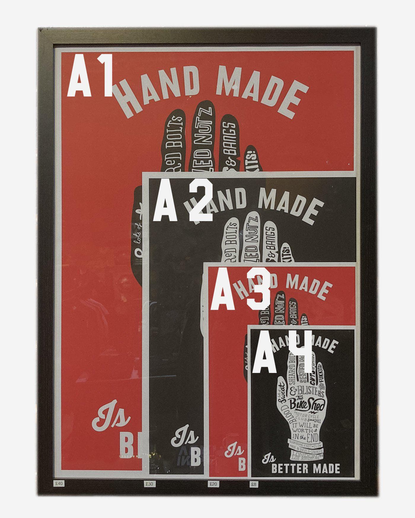 BSMC x Dave Buonaguidi "Handmade Is Better Made" Print - Black - Image 4