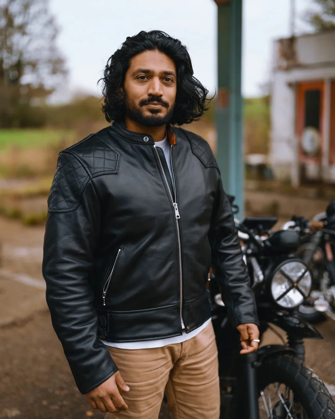 Goldtop 76 Cafe Racer Jacket - Black - Image 3
