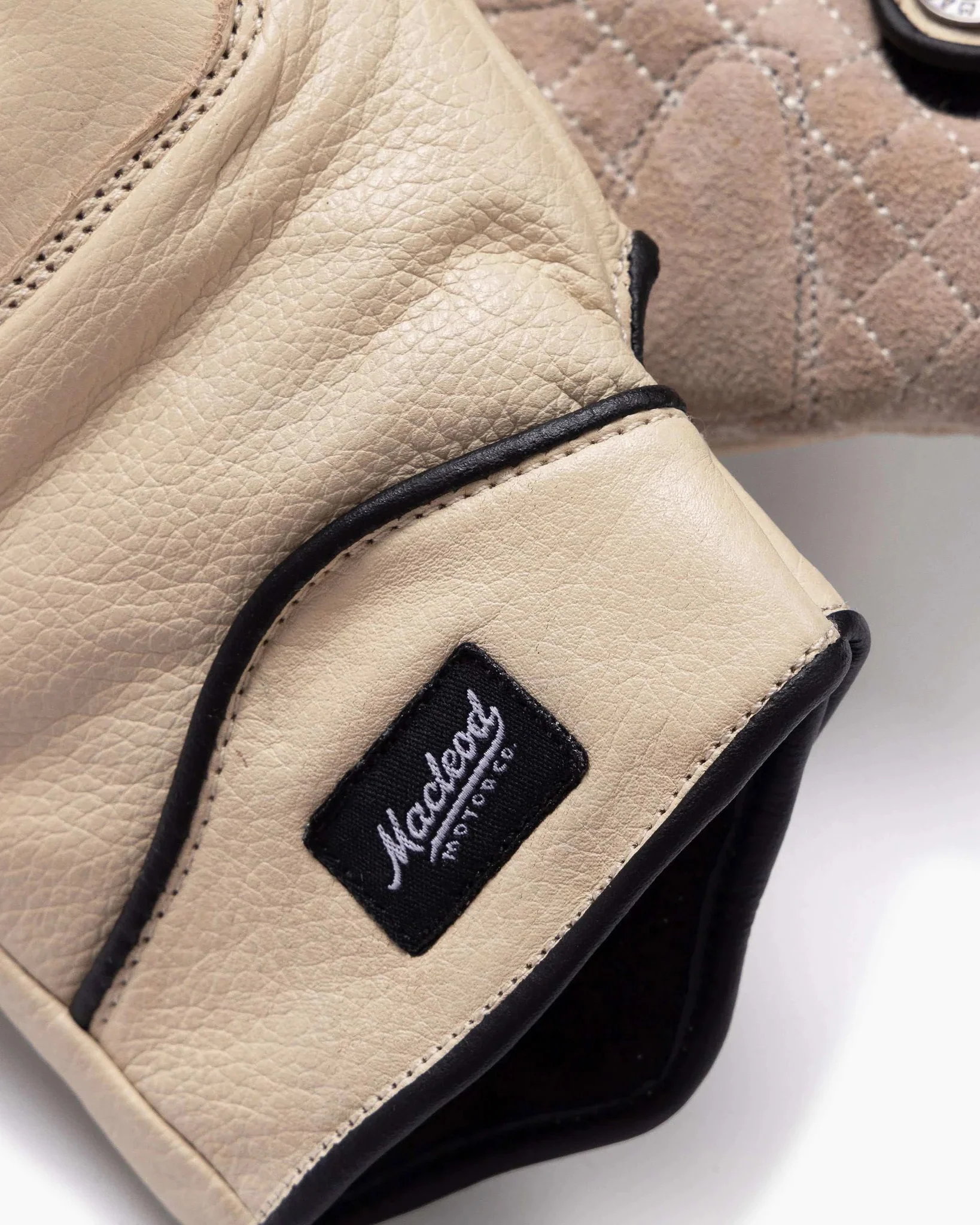 Macleod Rebel Leather Gloves - Cream - Image 2