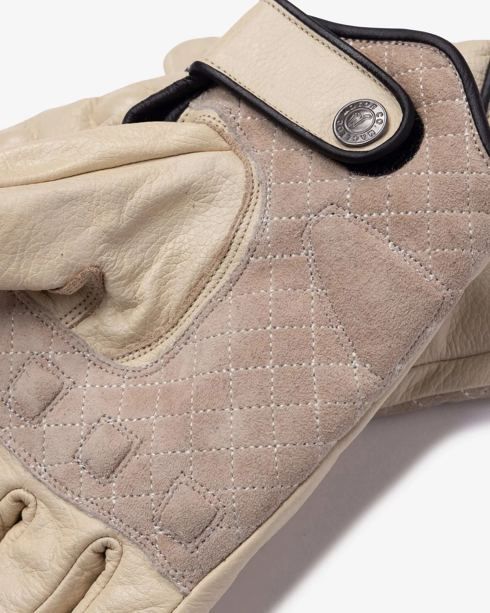 Macleod Rebel Leather Gloves - Cream - Image 3